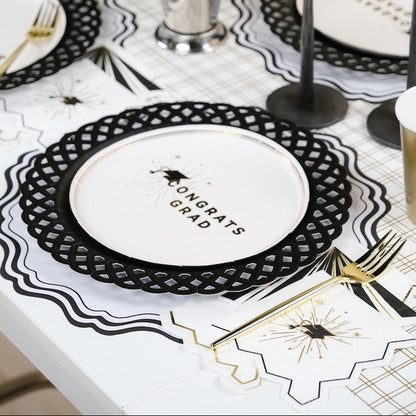 Black & White Fancy Placemats