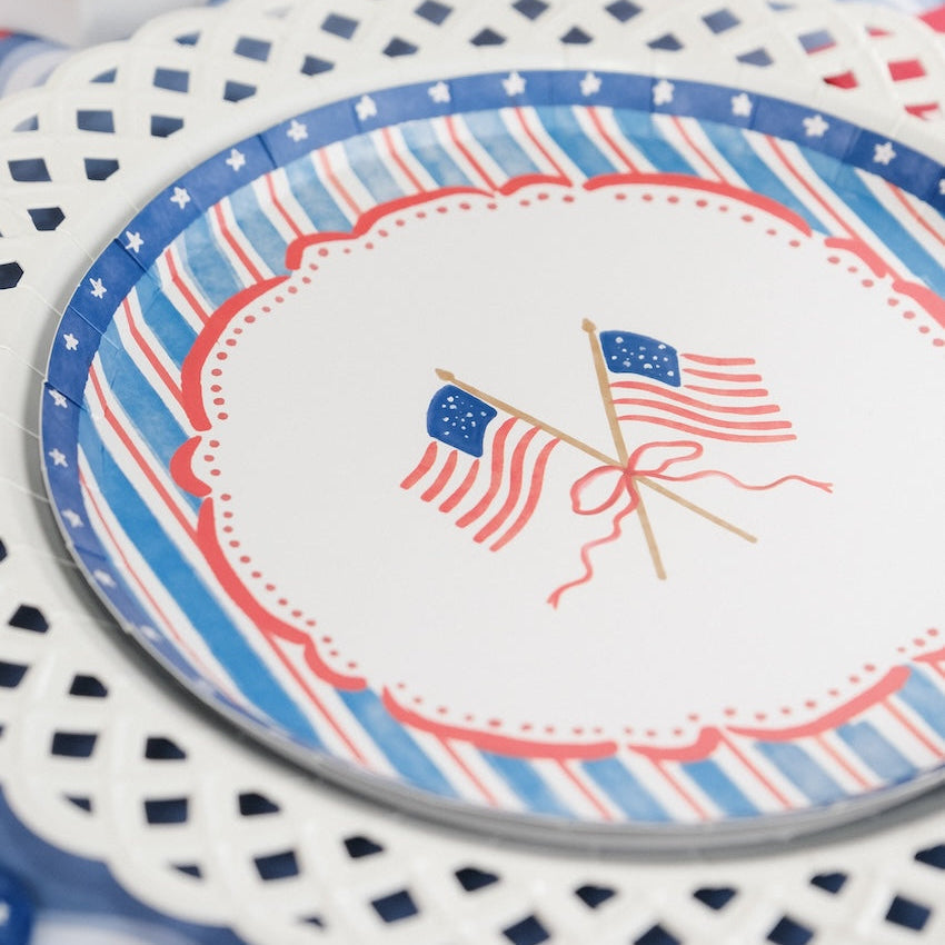 4th of July Flag Dessert Plates
