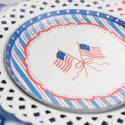 4th of July Flag Dessert Plates