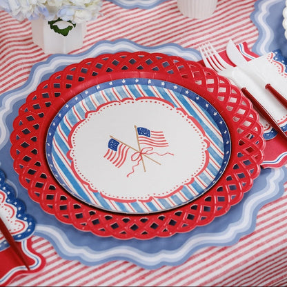4th of July Flag Dessert Plates