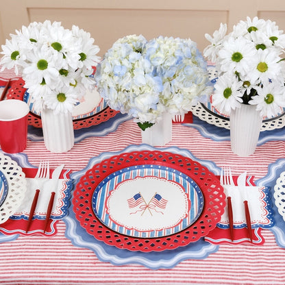 4th of July Flag Dessert Plates