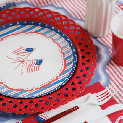 4th of July Flag Dessert Plates