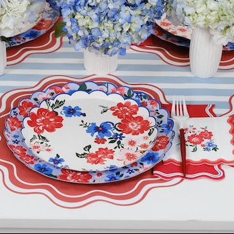 Summer Floral Dessert Plates