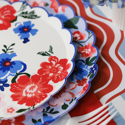 Summer Floral Dinner Plates