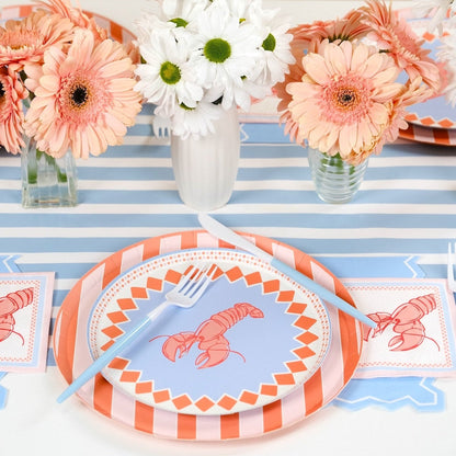 Striped Summer Dinner Plates