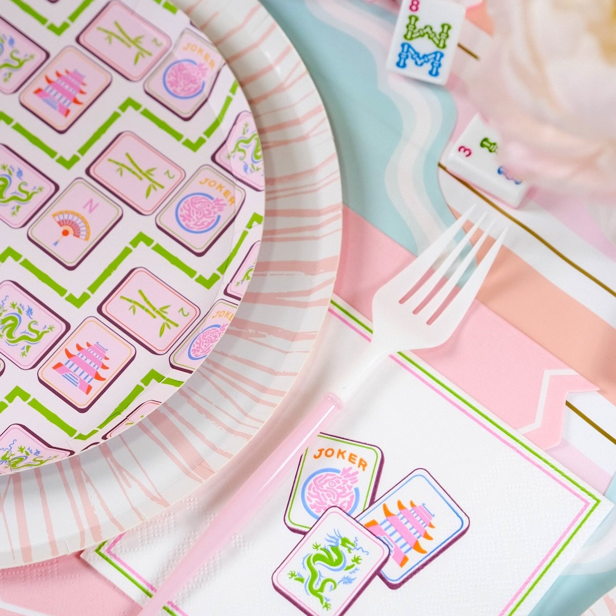 Mahjong Dessert Plates