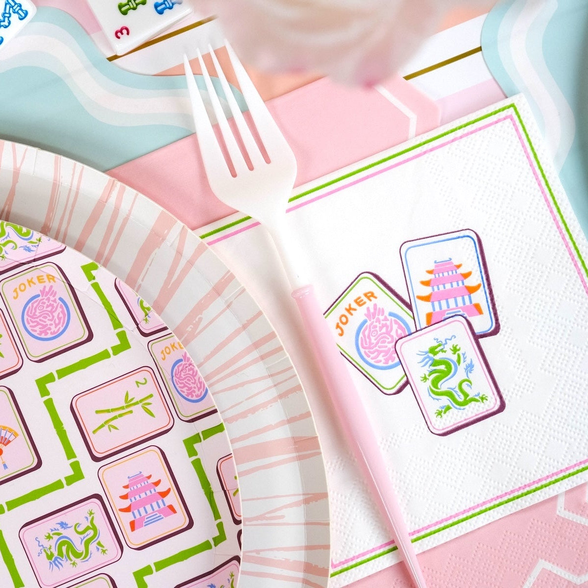 Mahjong Cocktail Napkins