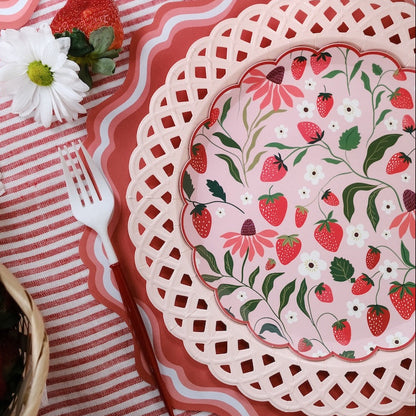 Sweet Berry Patch Strawberry Dessert Plates