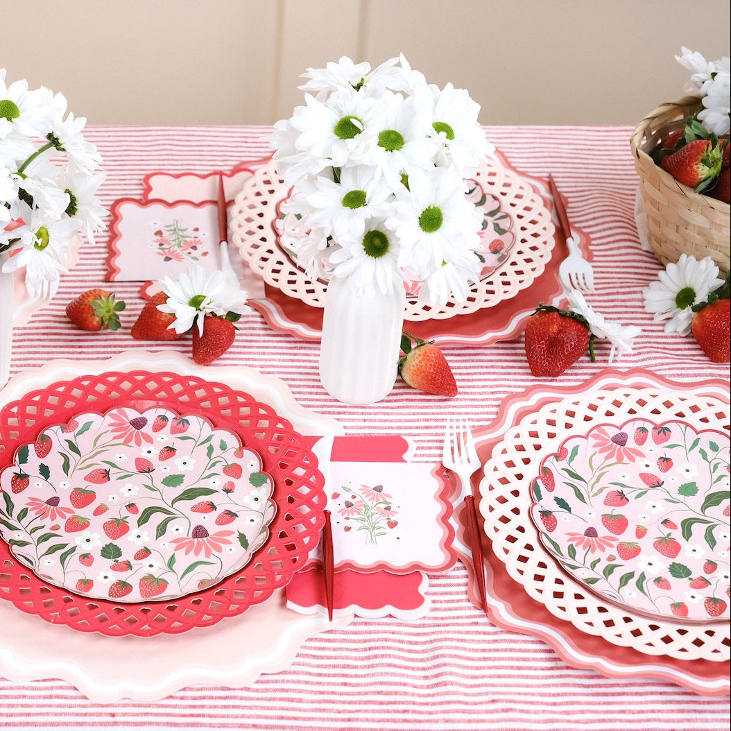 Sweet Berry Patch Strawberry Cocktail Napkins