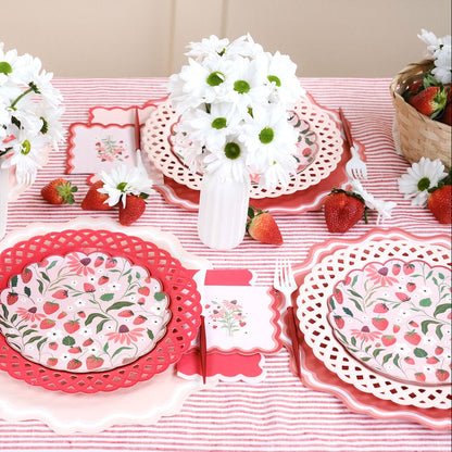 Sweet Berry Patch Strawberry Cocktail Napkins