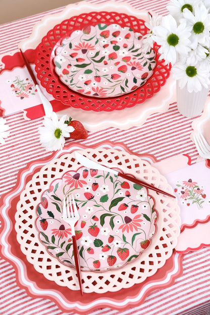 Sweet Berry Patch Strawberry Dessert Plates