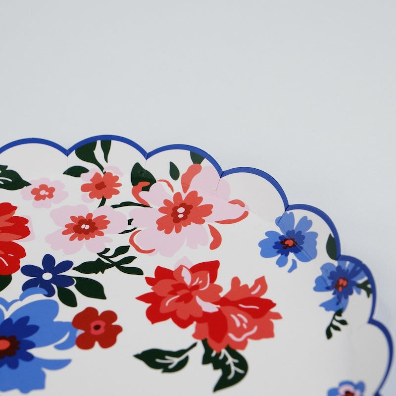 Summer Floral Dessert Plates