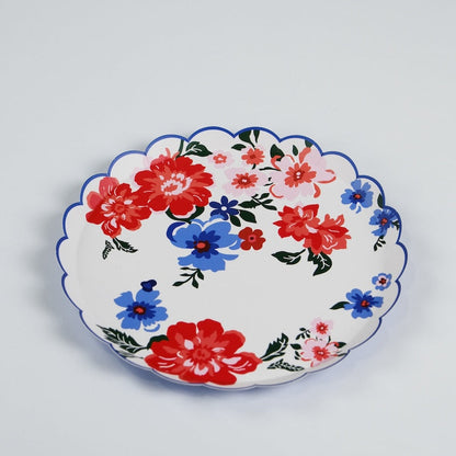 Summer Floral Dessert Plates