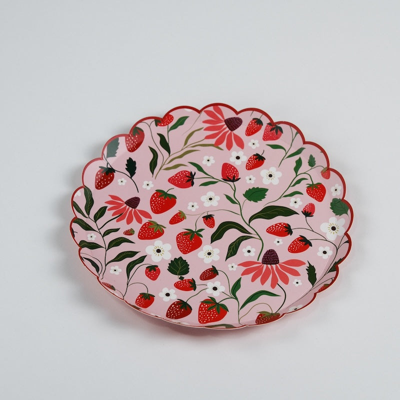 Sweet Berry Patch Strawberry Dessert Plates
