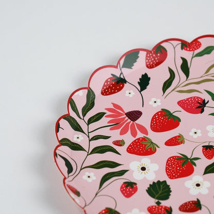 Sweet Berry Patch Strawberry Dessert Plates