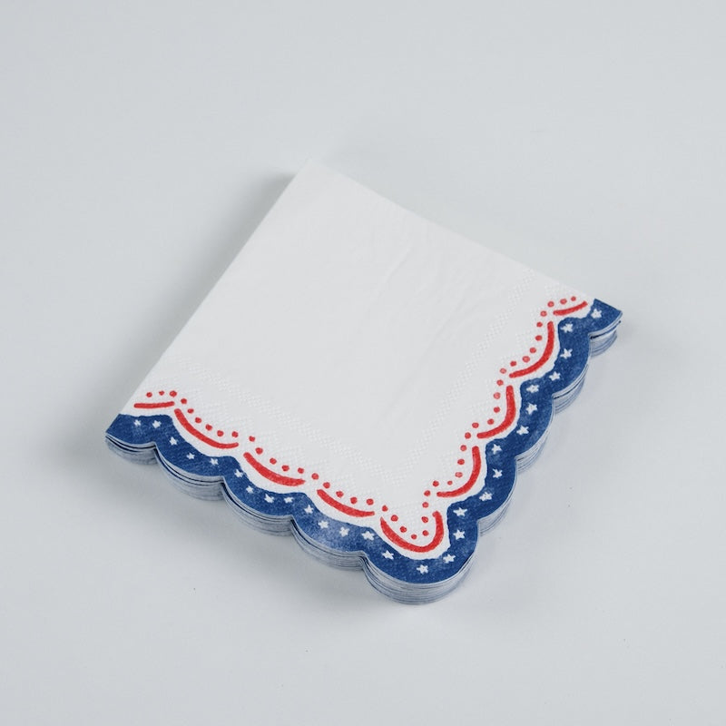 4th of July Patriotic Cocktail Napkin