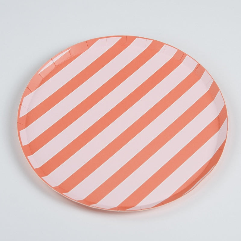 Striped Summer Dinner Plates