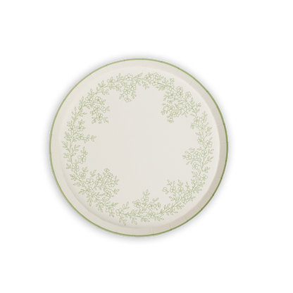 Floral Elegance Sage Dessert Plates- Pre Order Ships January 20th