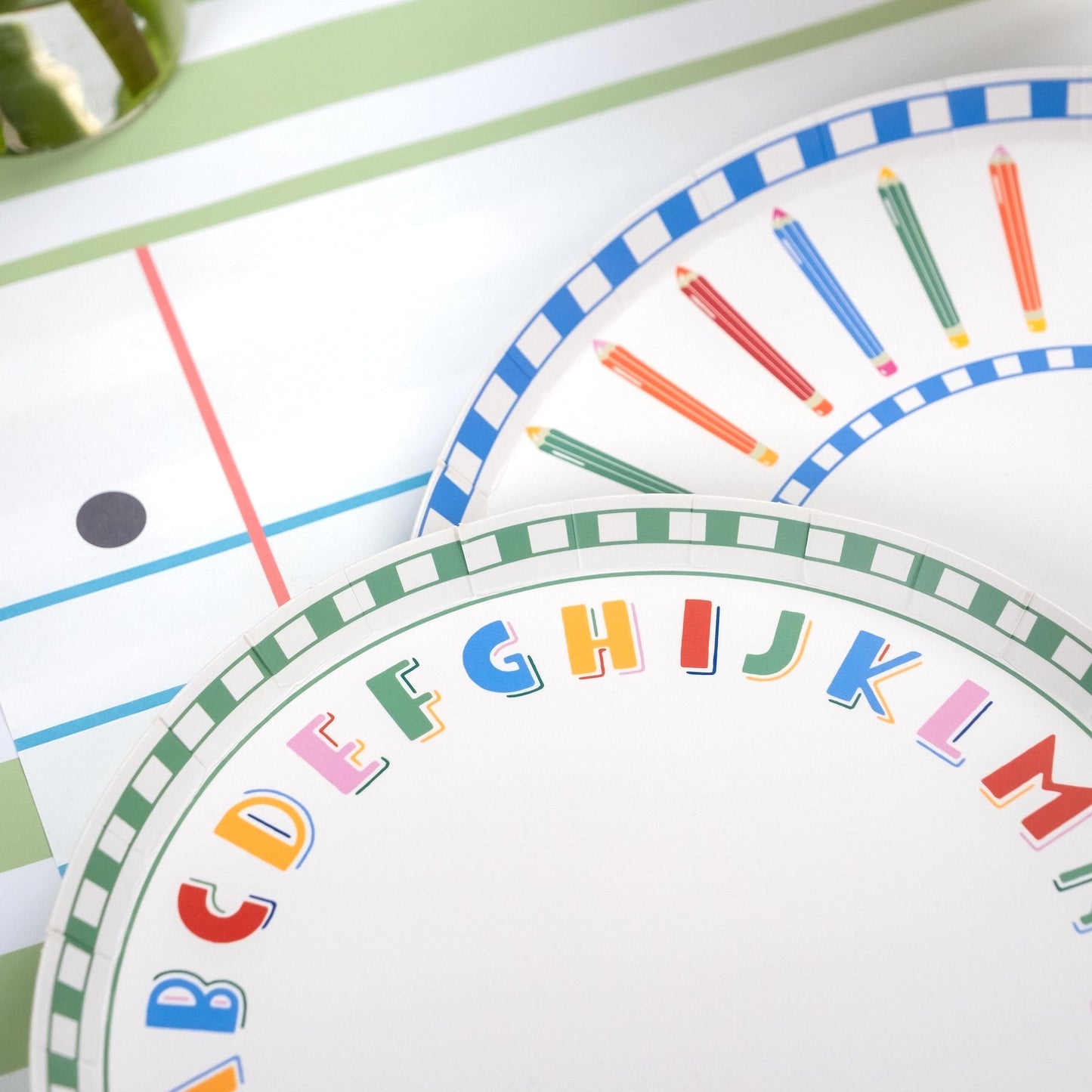 Alphabet Dessert Plates
