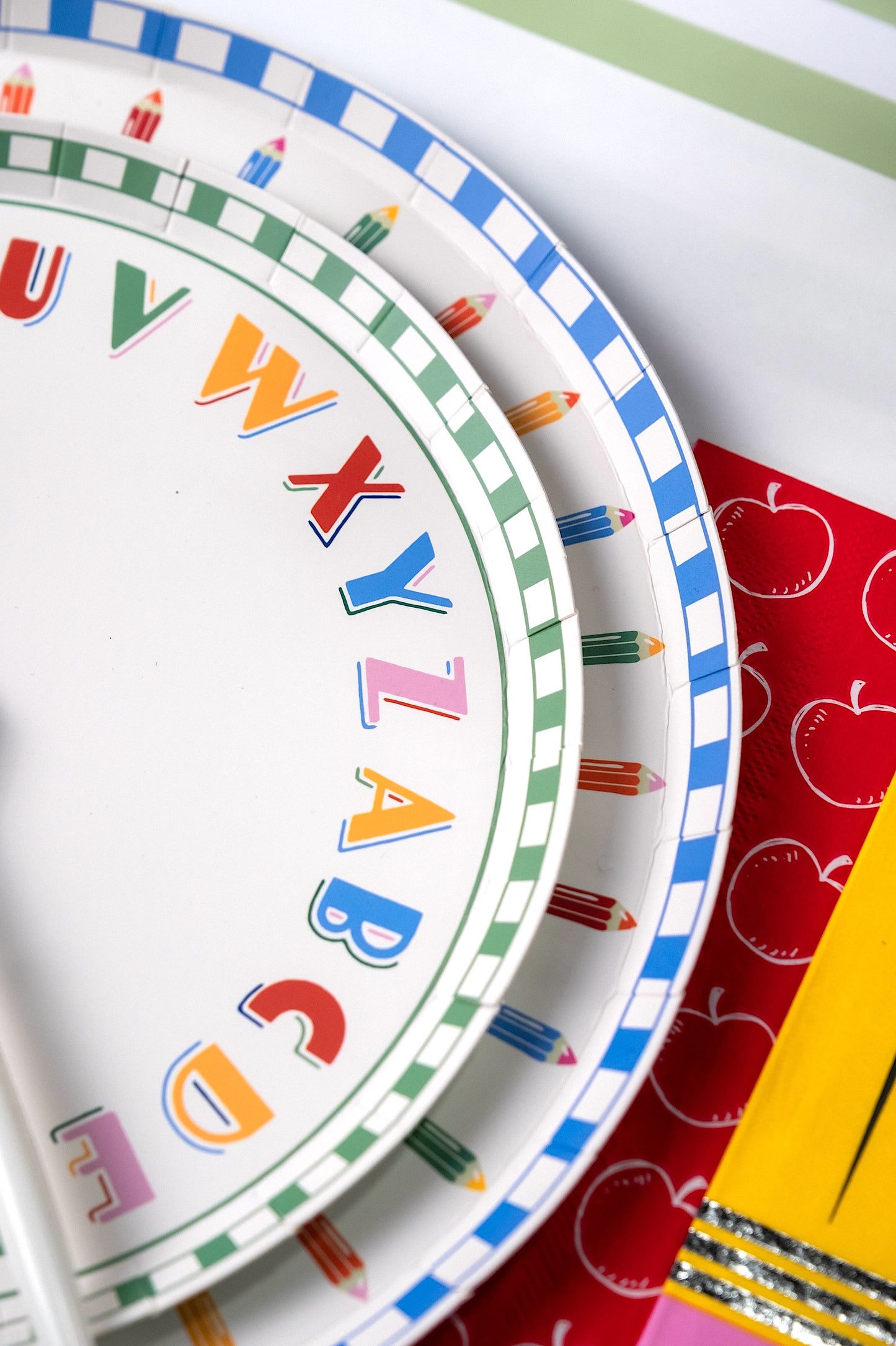 Alphabet Dessert Plates