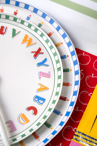 Alphabet Dessert Plates