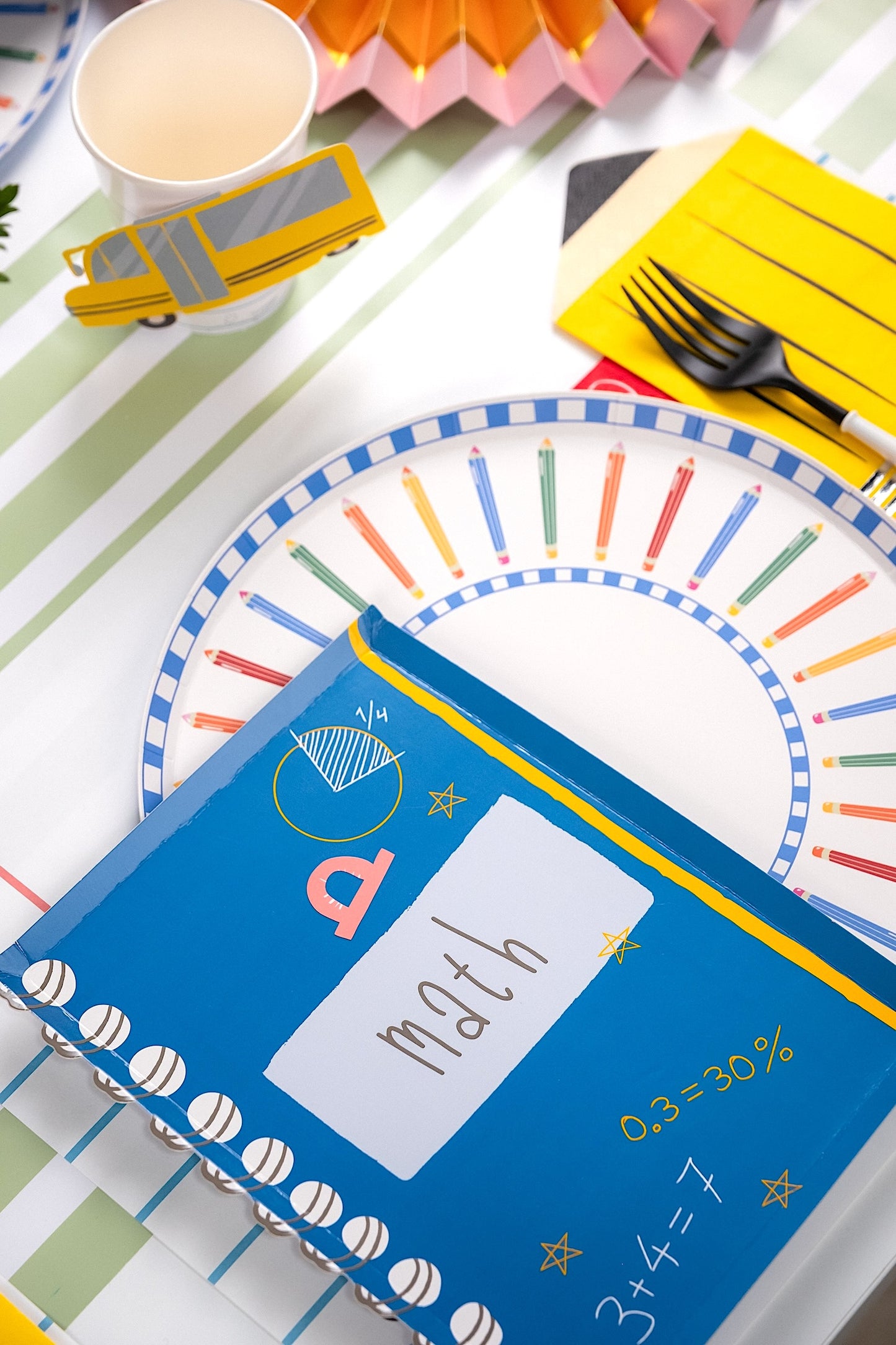 Pencil Dinner Plates