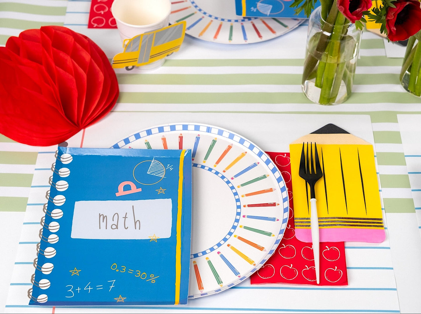 Pencil Dinner Plates