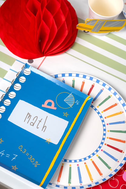 Pencil Dinner Plates
