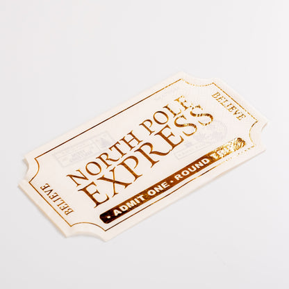 HOL25-CN9- North Pole Express Ticket Napkin