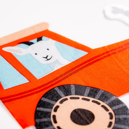 FRM25-CN1- Farm Tractor Napkin
