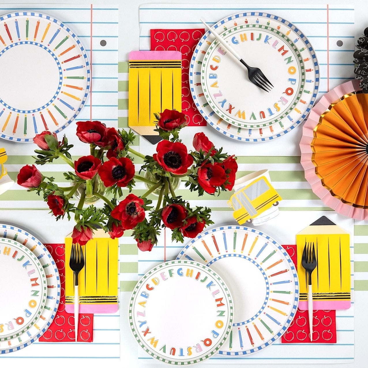 Alphabet Dessert Plates