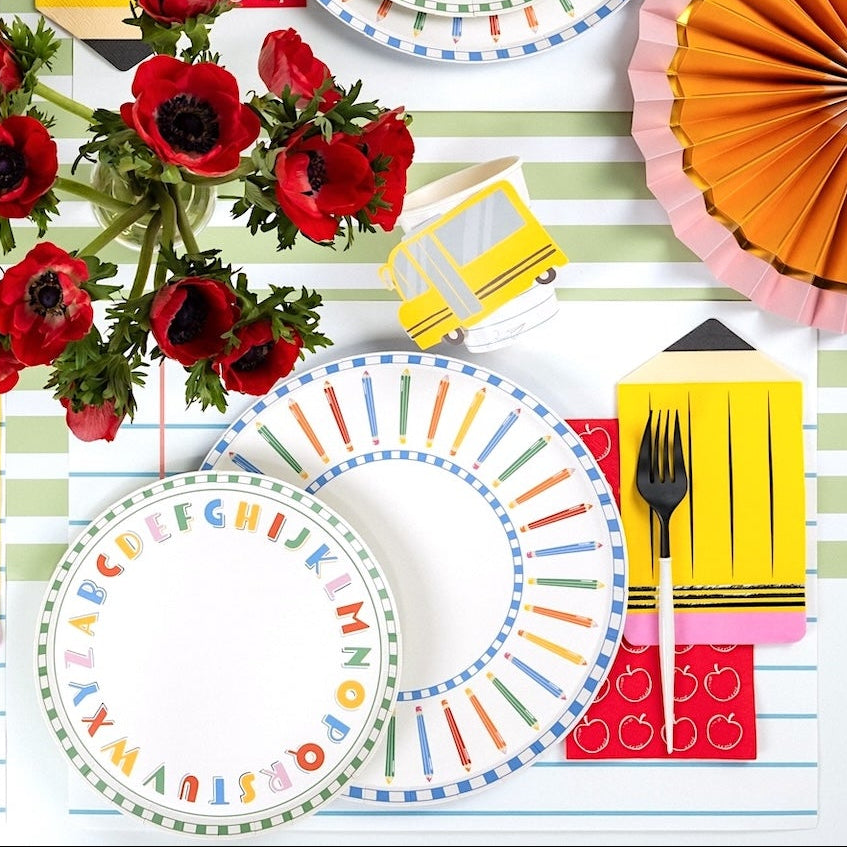 Pencil Dinner Plates