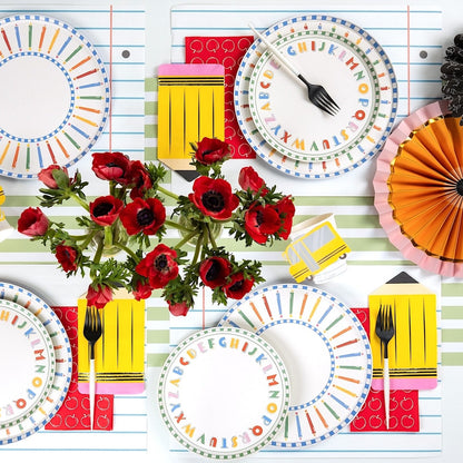 Pencil Dinner Plates