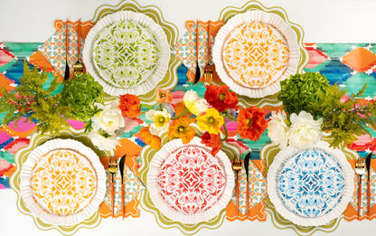 SUM23-TR1- Bel Colore Ikat Table Runner