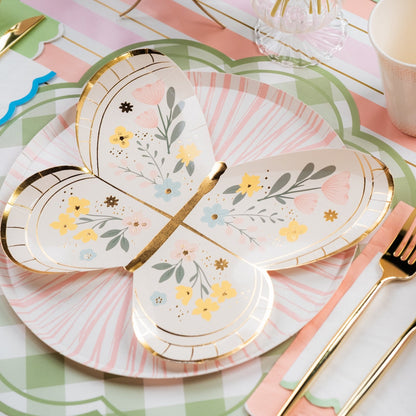 MCL25-PL24- Green Gingham Soft Scallop Placemat