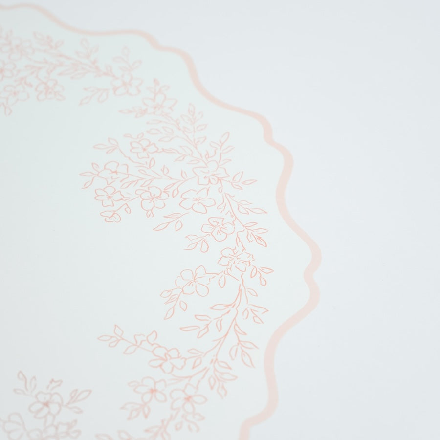 Floral Elegance Pink Placemats- Pre Order Ships January 20th