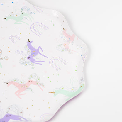 UNI25-DNP1-Unicorn Dinner Plates-(PREORDER STARTS SHIPPING  08/15)
