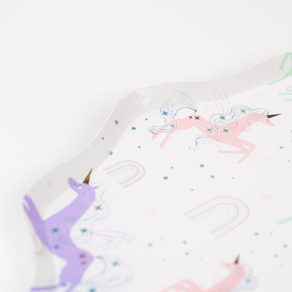 UNI25-DNP1-Unicorn Dinner Plates-(PREORDER STARTS SHIPPING  08/15)