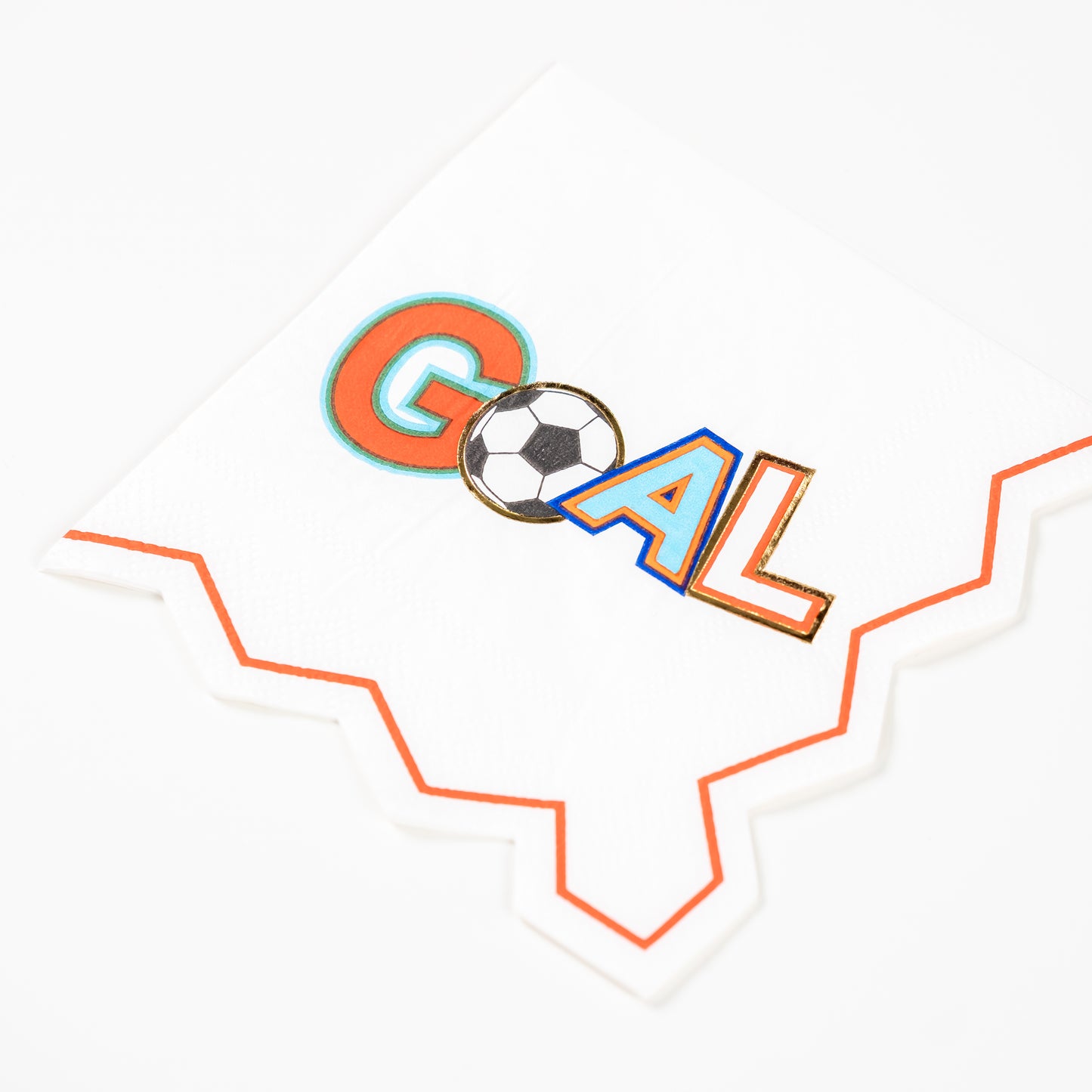 SPO25-CN3-Soccer GOAL Beverage Napkins -(PREORDER STARTS SHIPPING  08/15)