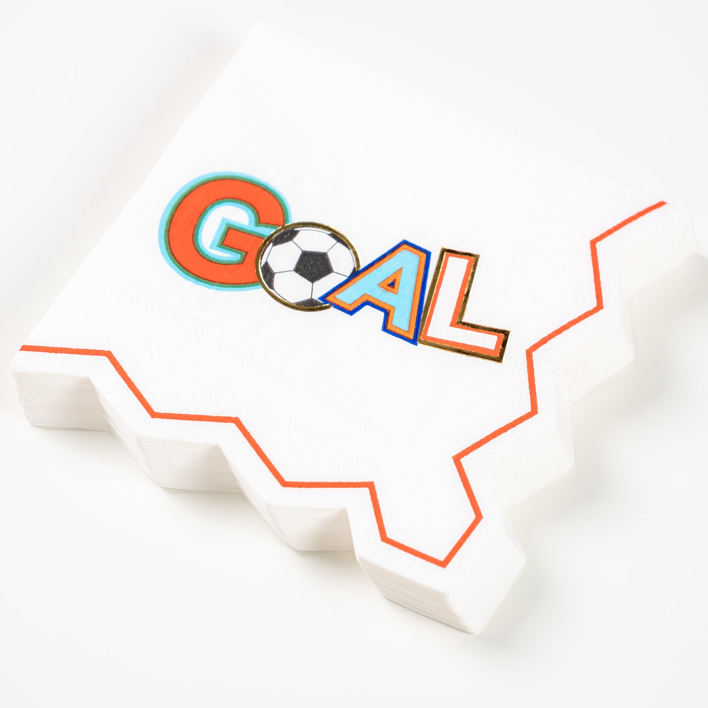 SPO25-CN3-Soccer GOAL Beverage Napkins -(PREORDER STARTS SHIPPING  08/15)
