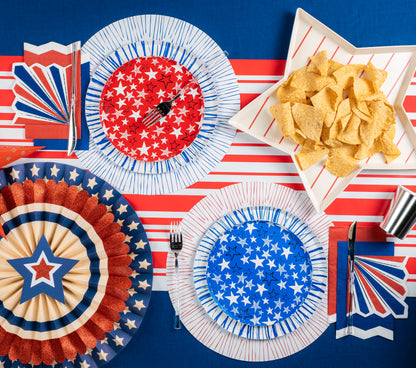 AME25-DP1- Americana Stars Dessert Paper Plates