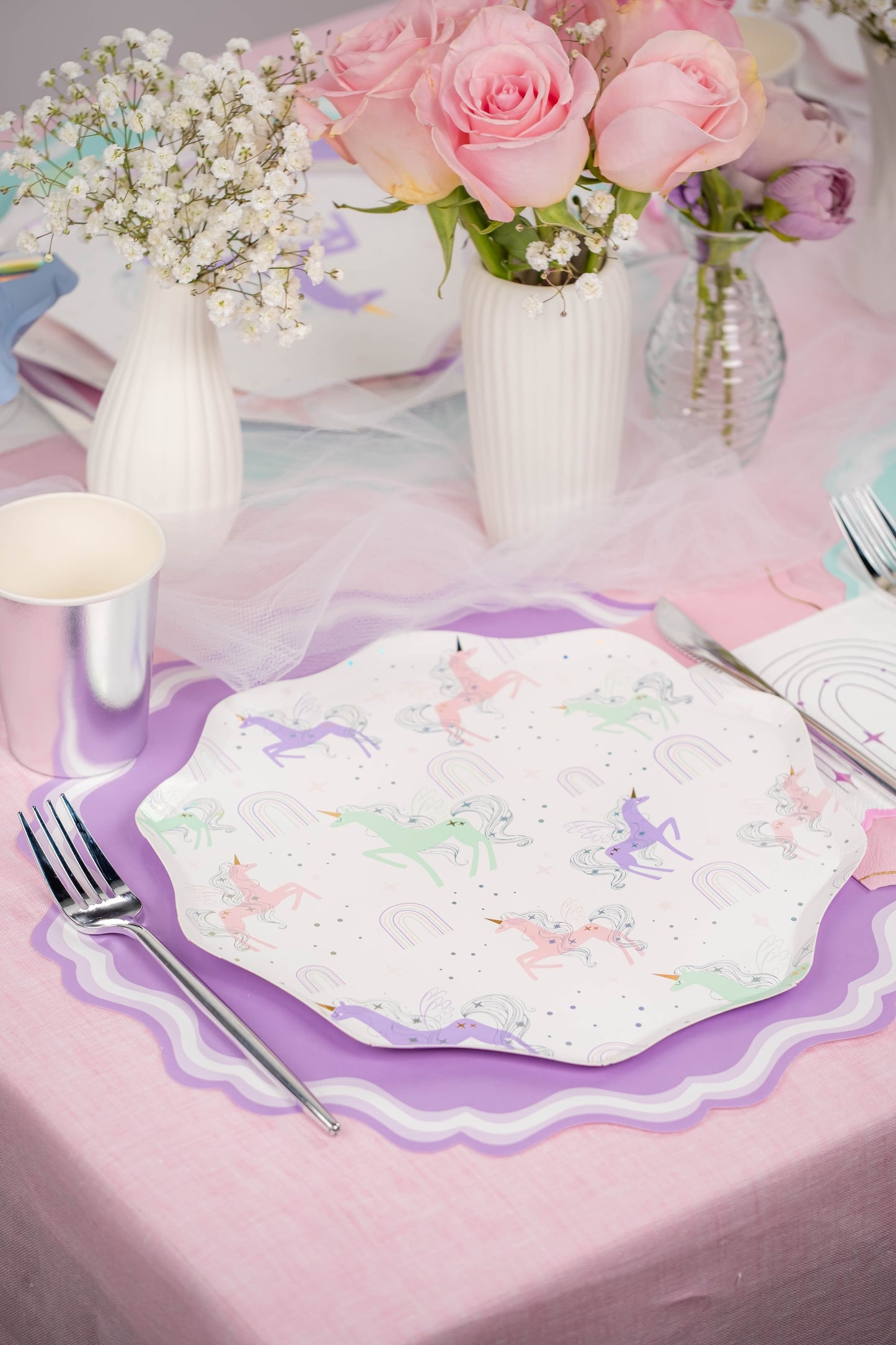 MCL25-PL22- Lavender Fancy Scallop Placemat