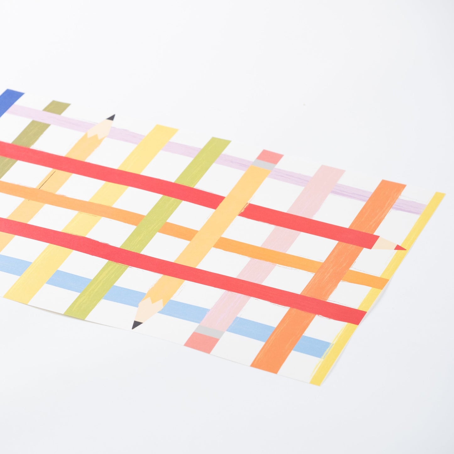 SCH25-PL3-Colorful Pencils Paper Placemats