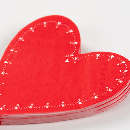 From the Heart Shaped Napkins- Pre Order Shipping Dec 17th