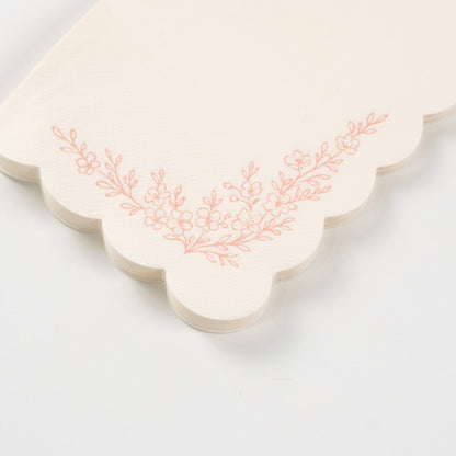 Floral Elegance Pink Guest Towels- Pre Order Ships January 20th
