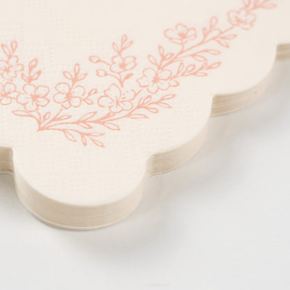 Floral Elegance Pink Guest Towels- Pre Order Ships January 20th