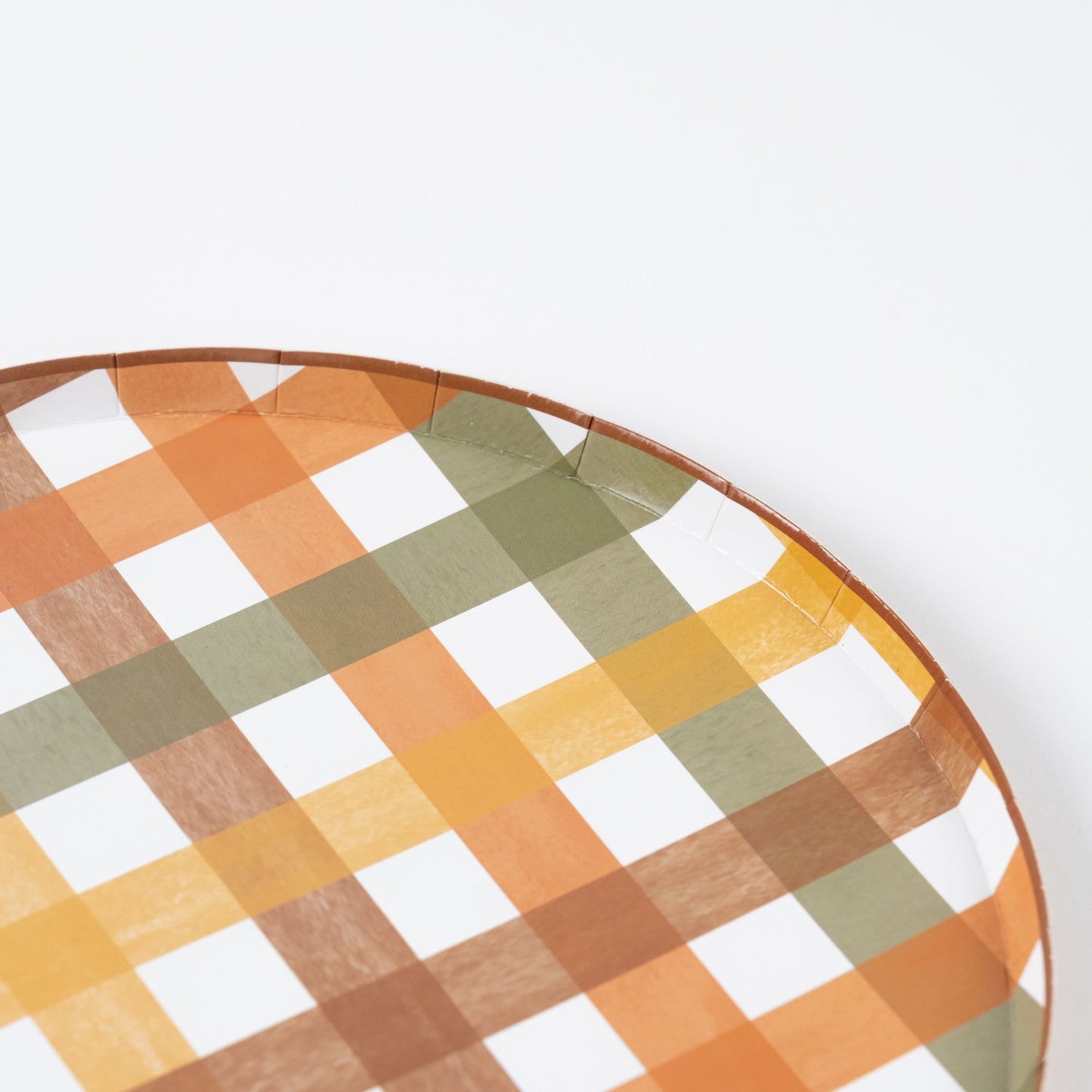 HAR25-DNP2- Harvest Plaid Dinner Plate