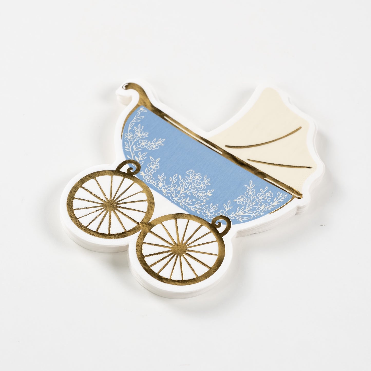 Blue Baby Carriage Beverage Napkins