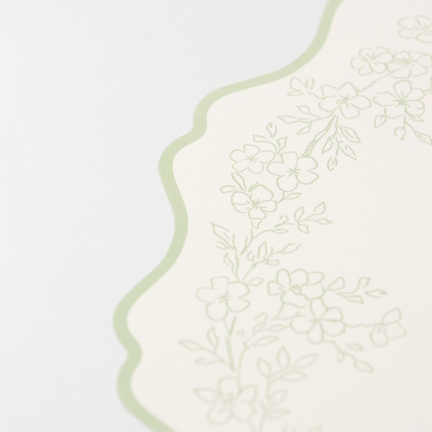 Floral Elegance Sage Placemats- Pre Order Ships January 20th