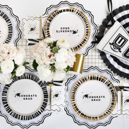 Reverse Gold Radiance Dinner Plates